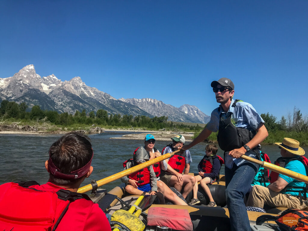 river running in Grand Tetons National Park, Wyoming