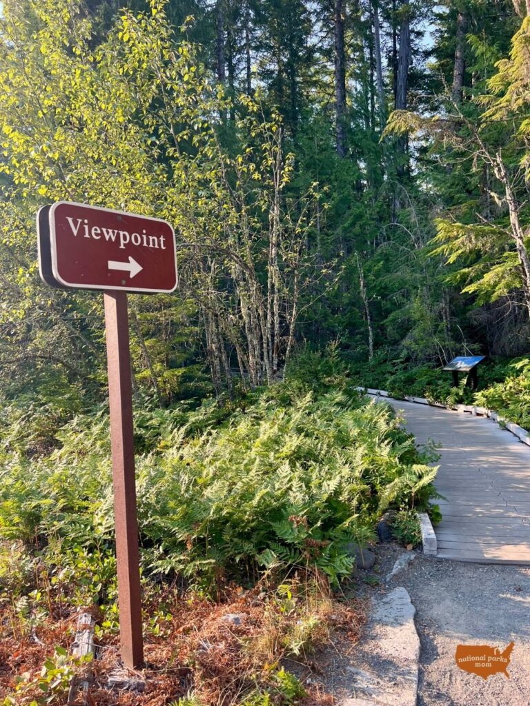 Kautz Creek Nature Trail NPS Sign, Mt. Rainier Washington