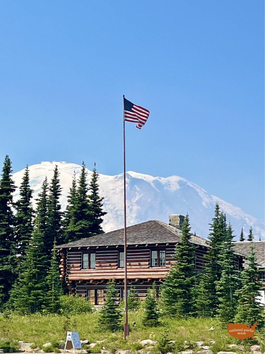 exterior of Sunrise Visitor Center, Mt Rainier NP