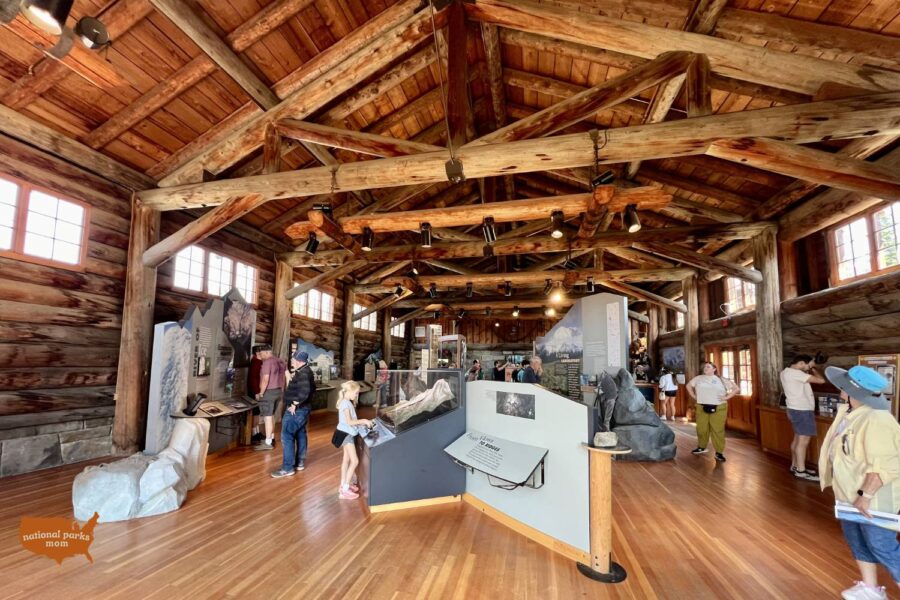 inside Sunrise Visitor Center, Mt. Rainier NP