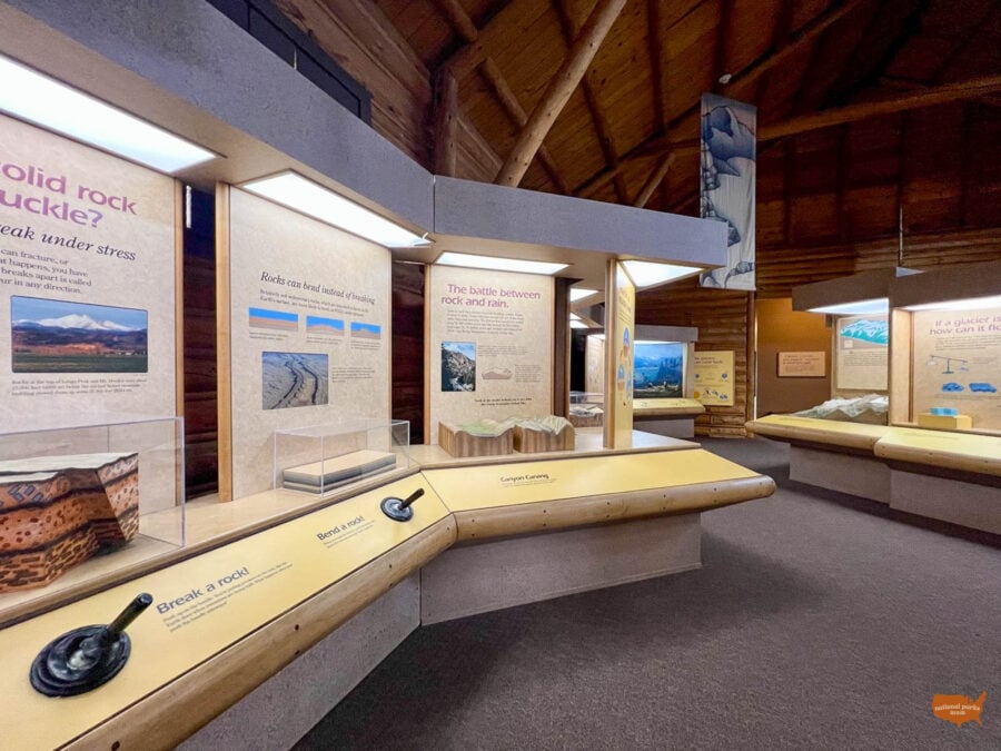 exhibit inside the Moraine Park Museum, Rocky Mountain National Park, CO