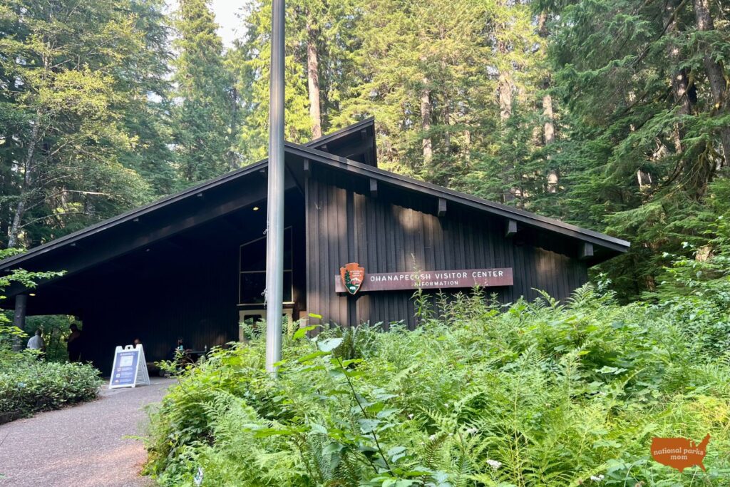 exterior of the Ohanapecosh Visitor Center